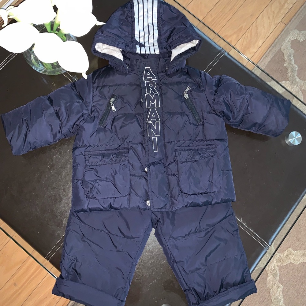 Armani Baby Boy Down Jacket with pants, set.